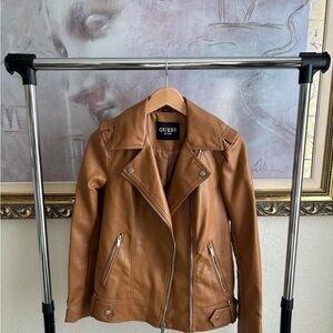 Guess Women's Brown Leather Jacket